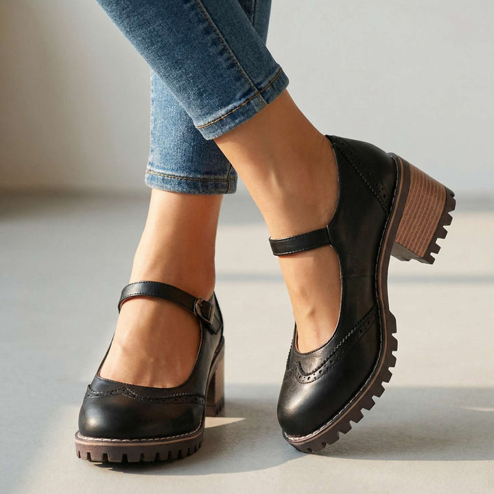 Chaussures Mary Jane femme à talon confortable