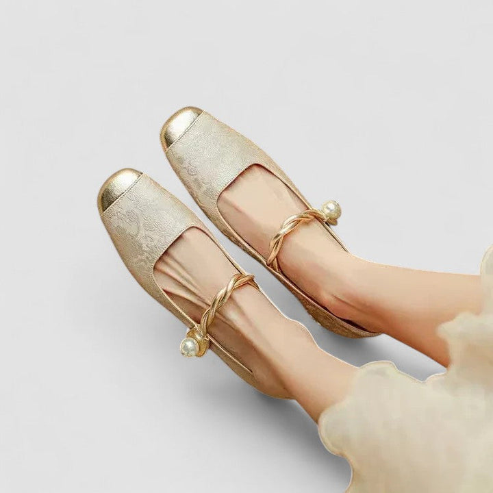 Secretique | Babies Satinées Talon Bijou Camille