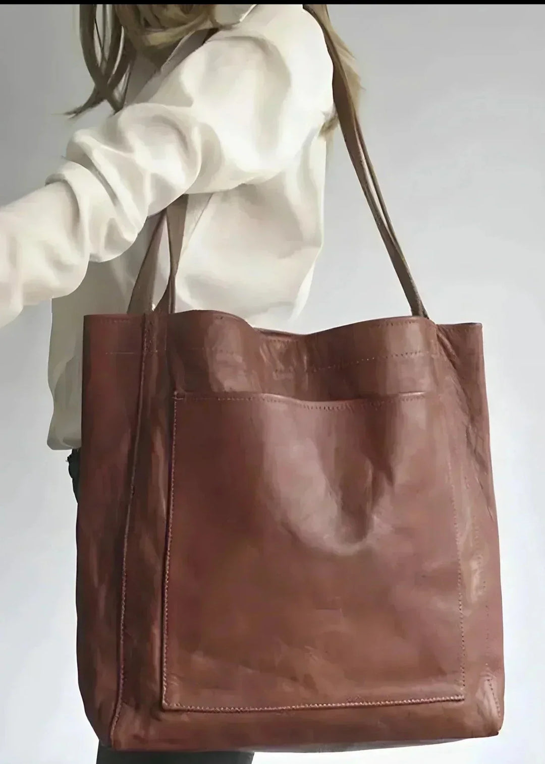 DELACROIX | Cabas en cuir authentique Signature