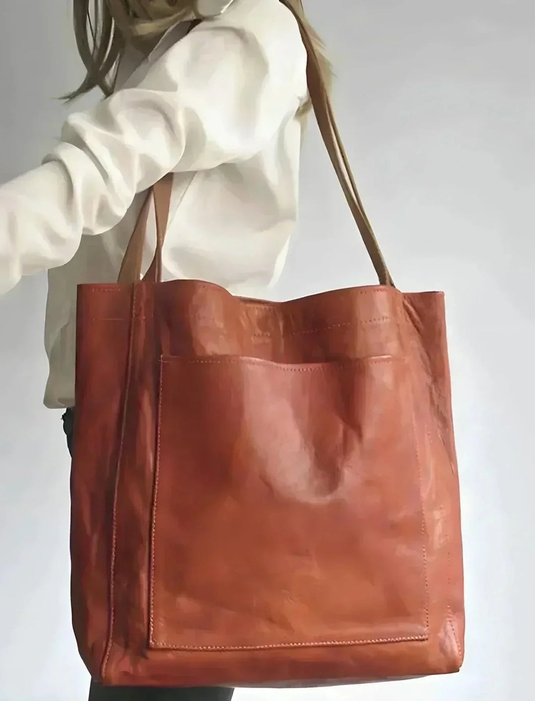 DELACROIX | Cabas en cuir authentique Signature