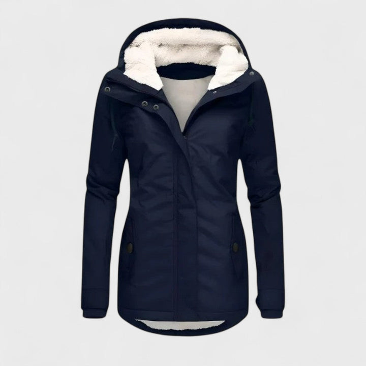 Veste imperméable femme à capuche – Chaude et résistante