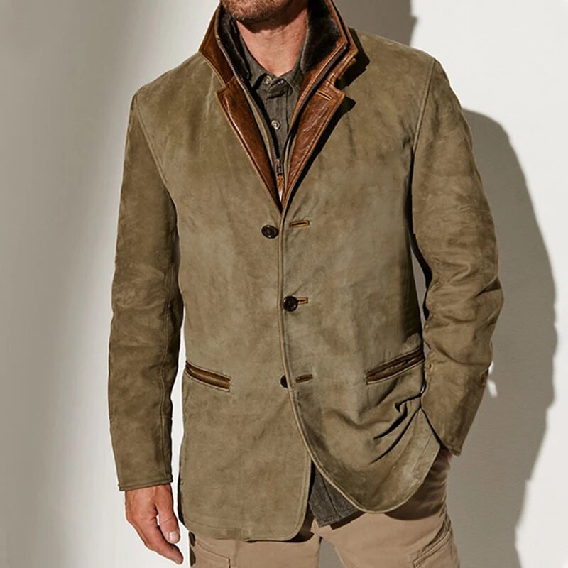 Veste Homme en Mélange de Laine – Chaleur, Confort et Élégance