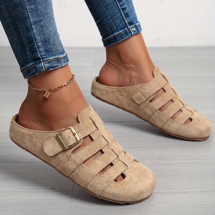 Sandales Mules Femme Respirantes avec Boucle Réglable