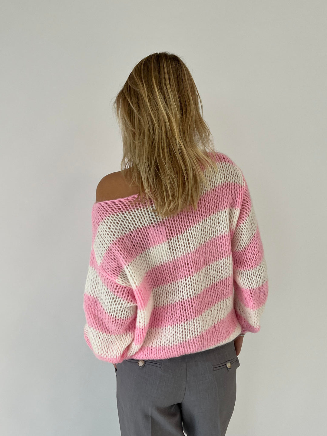 DELACROIX | PULL OVERSIZE EN TRICOT RAYÉ