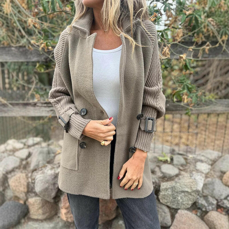 DELACROIX | MANTEAU MI-LONG À DOUBLE BOUTONNAGE