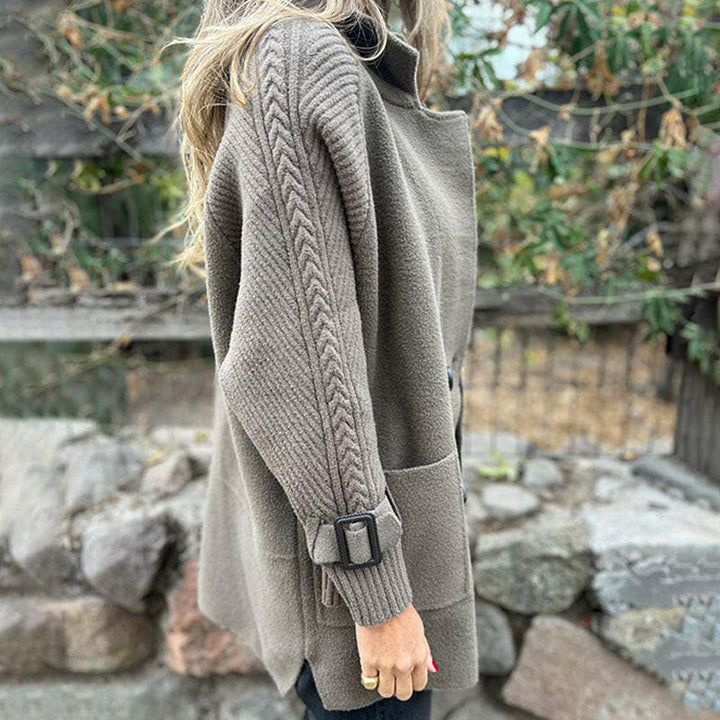 DELACROIX | MANTEAU MI-LONG À DOUBLE BOUTONNAGE