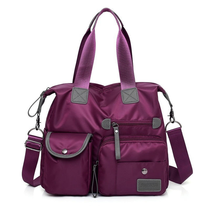 Grand sac tote femme imperméable en nylon avec bandoulière